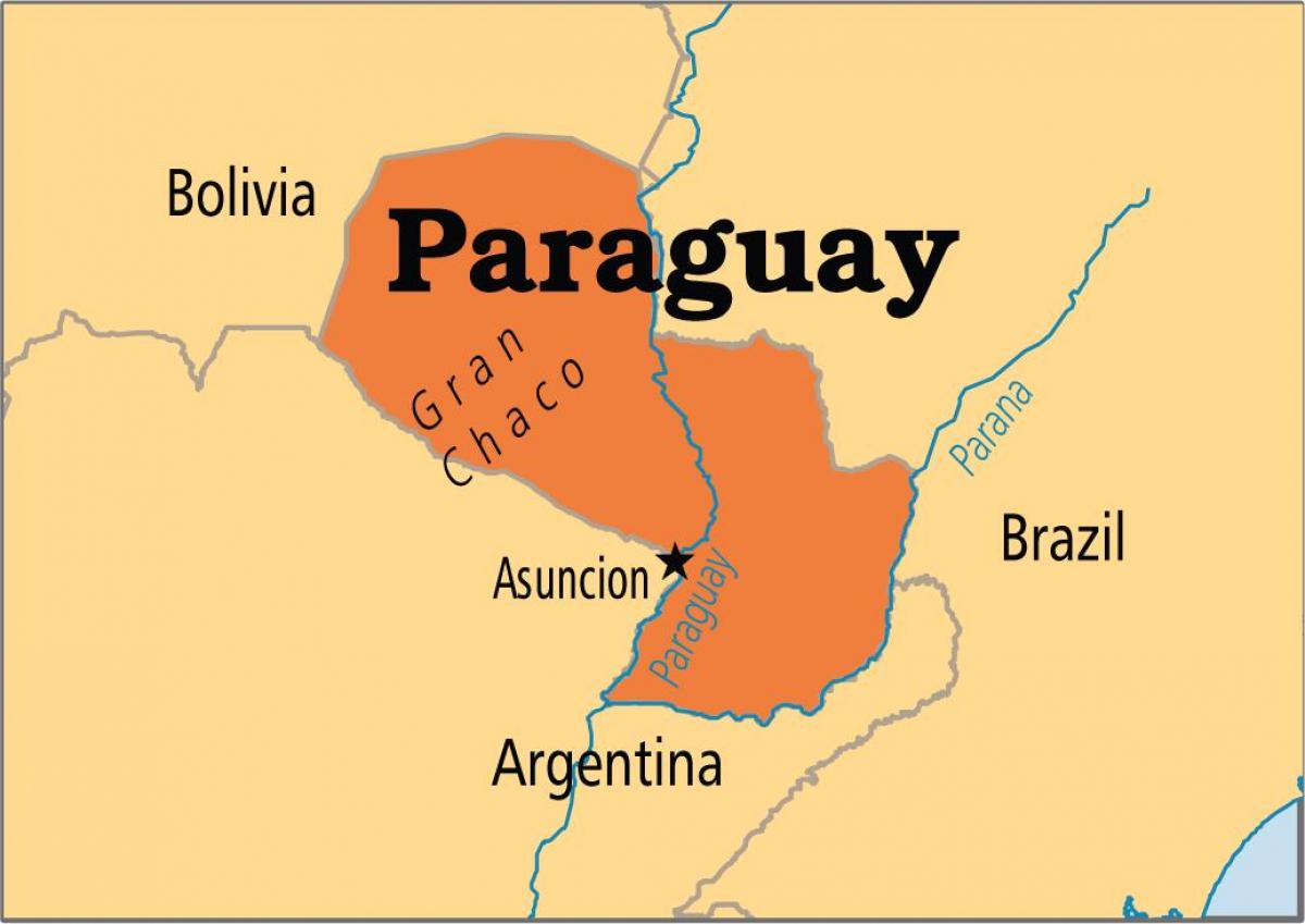 inkomst av Paraguay karta